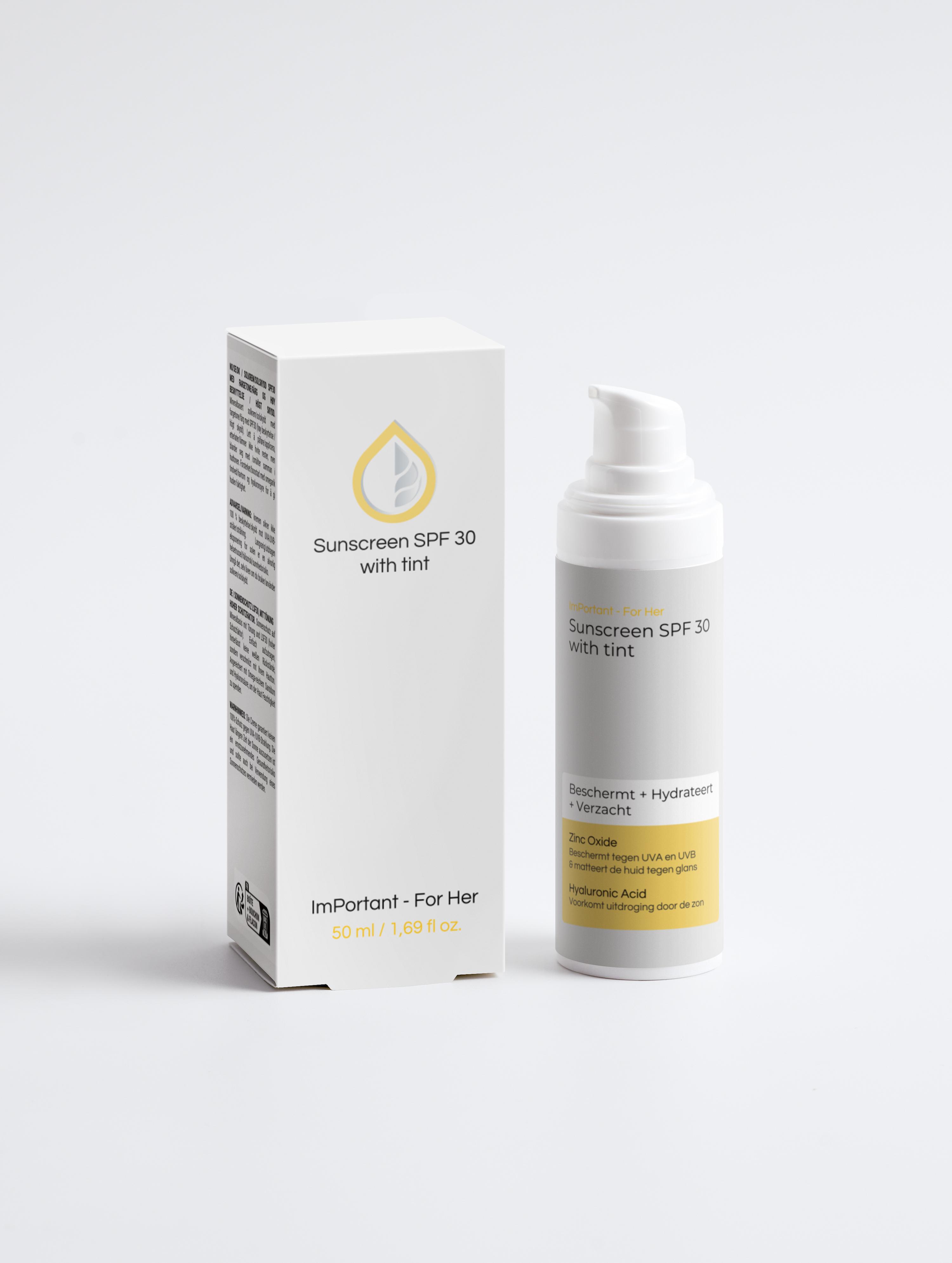 Sunscreen SPF30, with tint - Binnenkort beschikbaar